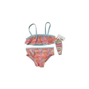 Surf Zone 2-Piece Bikini Baby UPF 40+ Mermaid Pink/Light Blue Swimsuit-9M